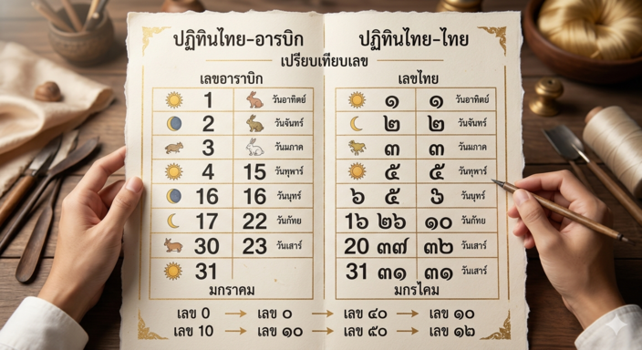 เลขอารบิก vs เลขไทย เลือก “ตรายางวันที่” อย่างไร